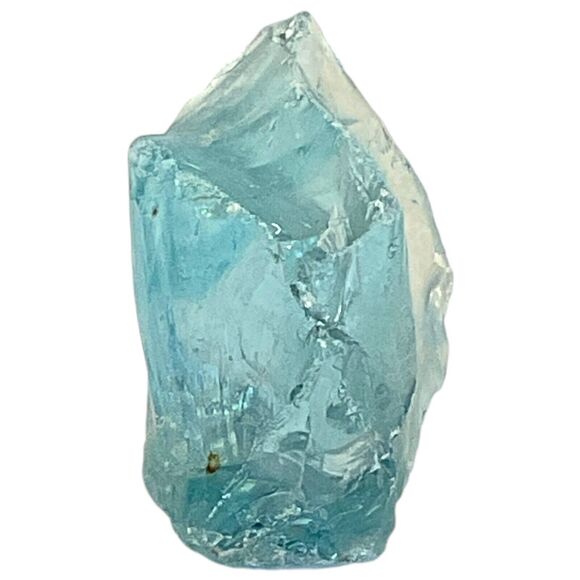 Satin Blue Translucent Art Glass Cullet Glowing Manganese Slag Glass #4GM371 - Picture 3 of 7